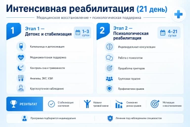 Реабилитация за 21 день в Октябрьске